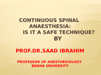 Continuous Spinal anaesthesia.pptx